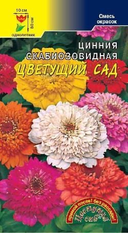 Купить Цинния Цветущий Сад СМЕСЬ 0,3 гр от 13 руб.